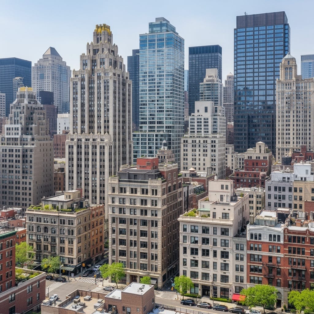 NYC luxury real estate investment analysis financial planning documents.