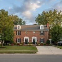 Staten Island two-family duplex home featuring two separate entrance doors for independent rental units.