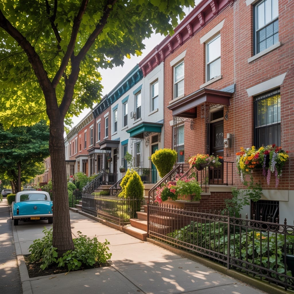 Gravesend Brooklyn real estate market homes residential street.