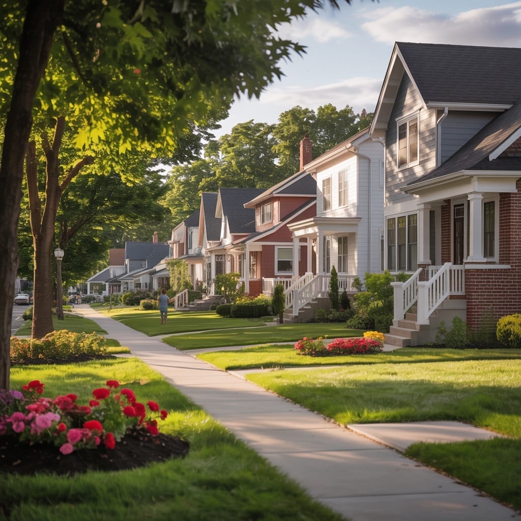 nj-housing-market-overview-2025.jpgNew Jersey suburban neighborhood showcasing diverse home styles representing the 2025 housing market with tree-lined streets and residential properties