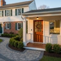 Attached mother in law suite addition on a Staten Island colonial home